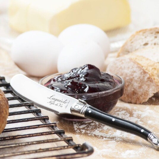 Laguiole Smørkniv 4 pakning svart