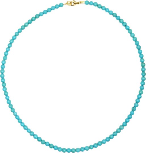 Jane Koenig Bead Necklace Turquoise Blue ONE SIZE