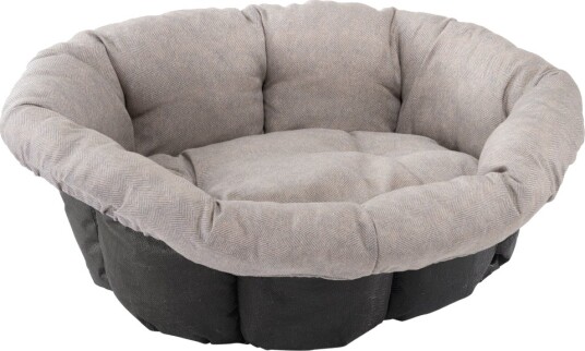 Tweed Sofa I Beige Til Ferplast Kurv Siesta Deluxe (Uten Kurv) Størrelse 6: L 73 X B 55 X H 27 cm