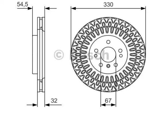 Bremseskive BOSCH 0 986 479 D08