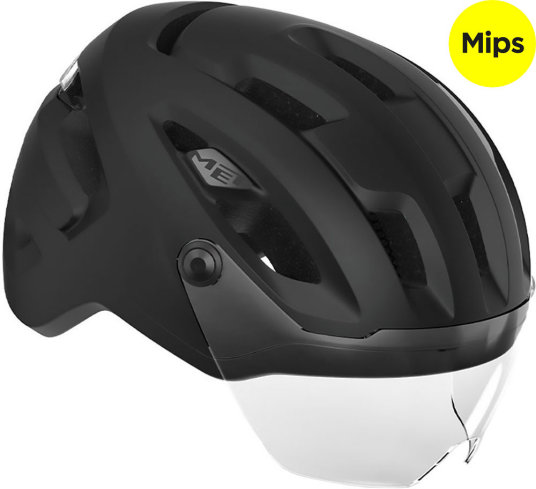 Met Intercity Mips Cycling Helmet, 58-61 Cm, Black