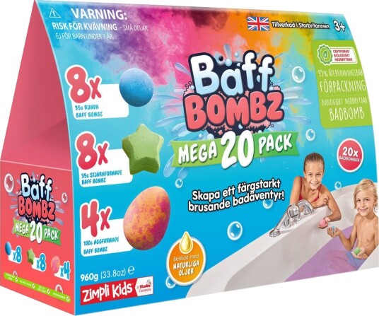 Zimpli Kids Baff Bombz Badebomber Mega Pack