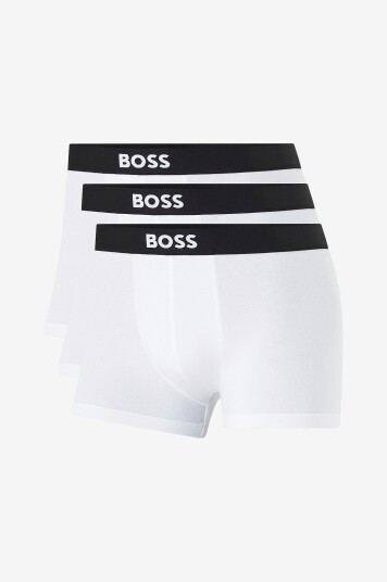 Hugo Boss BOSS Boksershorts Trunk Boss One 3 pakning Hvit