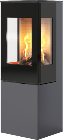 Rais Nexo 120 platina gasspeis med sideglass og glassdør