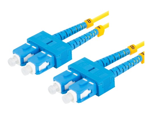 Lanberg Koblingskabel Sc/Upc Enkeltmodus Hann Til Sc/Upc Enkeltmodus Hann 10 M 10 M 3 Mm Fiberoptisk Dupleks 9 / 125 Micron G.657.A1 Halogenfri Gul For P/N Fp Scup Se21 1202 Mc Fp Scup Ss21 1202 Mc FO SUSU SD11 0100 YE