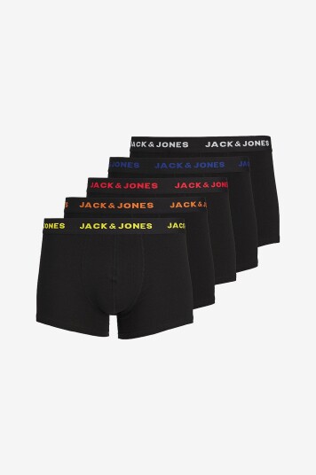 Jack & Jones Boksershorts jacBlack Friday Trunks 5 pakning Svart