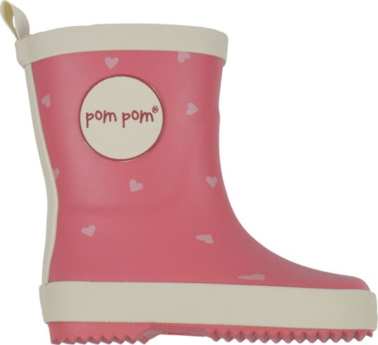 Pom Pom Gummistøvler - Heart AOP - Pom Pom - 21 - Gummistøvler - Rosa