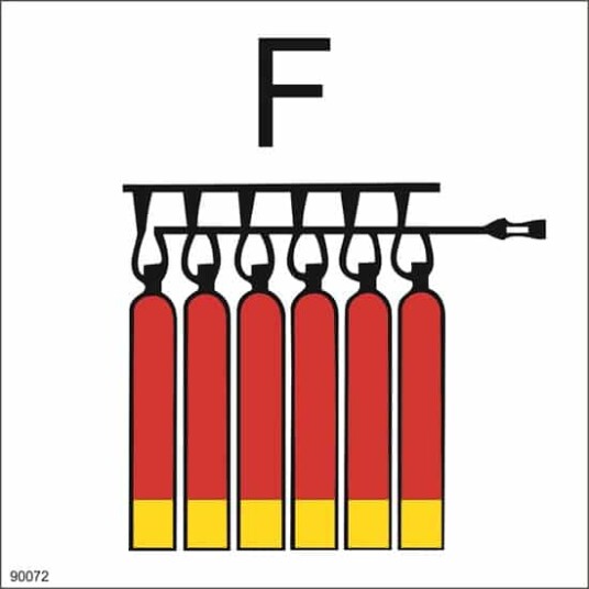 FIXED FOAM FIRE EXTINGUISHING BATTERY 15X15 Selvklebende 20x20cm