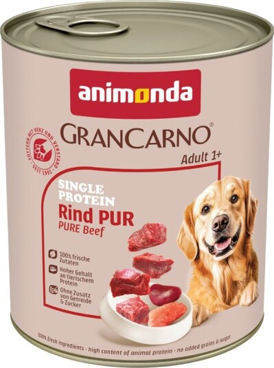 Animonda Grancarno Adult Single Protein 6 X 800 G Okse Pur