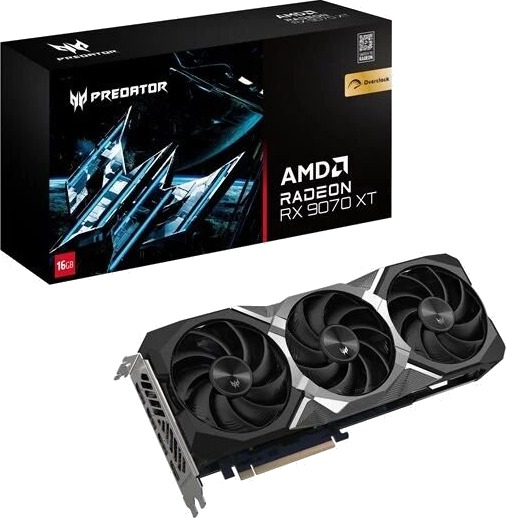 Acer Radeon RX 9070 XT Predator Grafikkort 16GB GDDR6 med RDNA 4