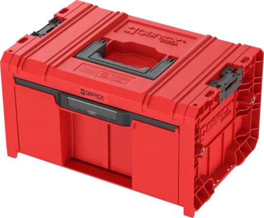 Qbrick Verktøykasse System Pro Med Skuff 2.0 27 l, 450 × 310 × 244 mm, IP66 Rød