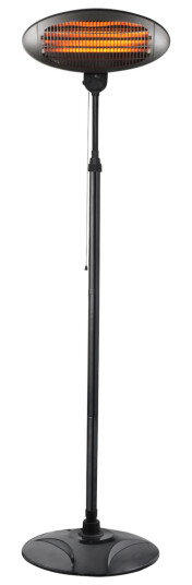 TERRASSEVARMER M/GULVSTATIV 2000W/1300W/650W