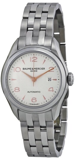 Baume & Mercier Dameklokke M0A10150 Clifton Sølvfarget/Stål