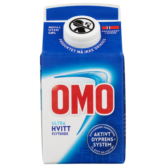 OMO ULTRA HVITT FLYTENDE REFILL 490ML OMO ULTRA HVITT FLYTENDE REFILL 490ML