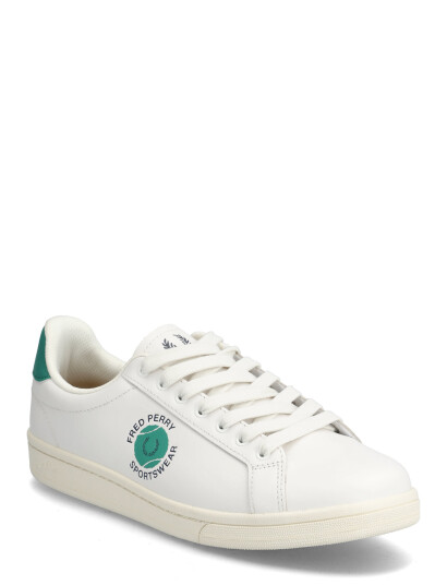 Fred Perry B721 Lthr/Tennis Branded - White - 42