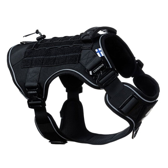 Cerberos Tactical Hundesele Svart (Xl)