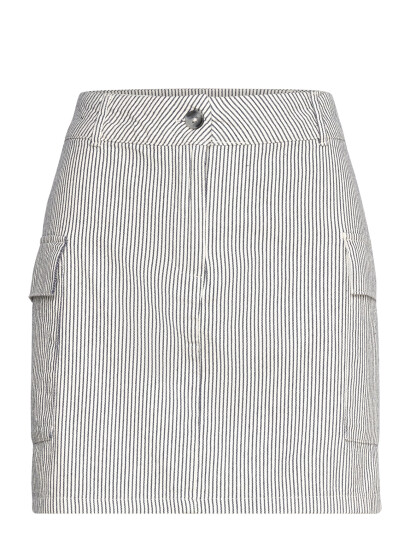 Gina Tricot Striped Skirt - White - S