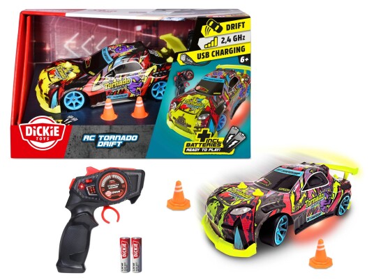 Dickie Toys Tornado Drift 22 cm RC Bil for Barn Dickie Toys Tornado Drift 22 cm RC Bil for Barn