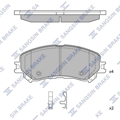 Hi Q SP4408 Bremseklosser