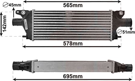 Intercooler VAN WEZEL 52014701