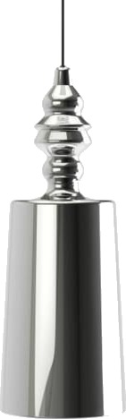 Karman Alibaglass Taklampe Stor Nikkel