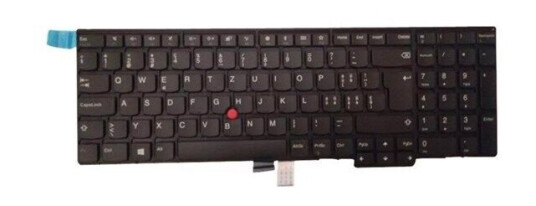 Lenovo - notebook replacement keyboard - with Trackpoint - Swiss - Brbart tastatur - til utskifting - Sveitsisk - Svart