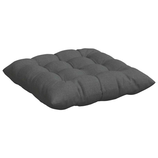 Seteputer 2 pcs Mørkegrå 40 x 40 x 6 cm stoff