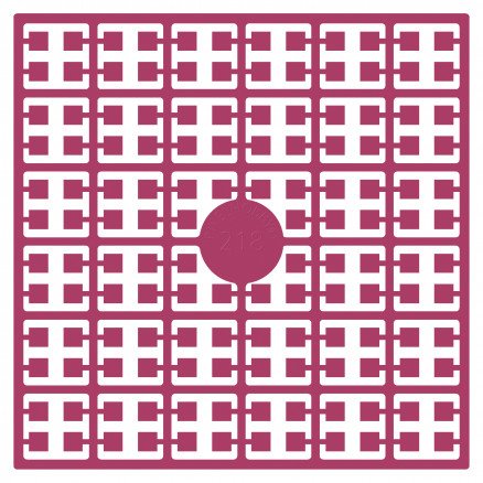 Pixelhobby Midi perler 218 Mørk cerise 2x2mm 140 piksler