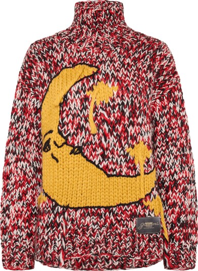 Ganni Pullover Racing Red Red XXS Ganni Pullover Racing Red Red XXS
