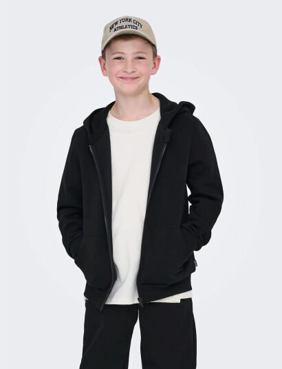 ONLY & SONS Osjceres Zip Thr. Hoodie Swt Noos Black 110 116 ONLY & SONS Osjceres Zip Thr. Hoodie Swt Noos Black 110 116