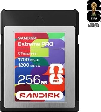 SanDisk Extreme Pro FIFA World Cup 2026 Edition 256GB CFexpress Type B SanDisk Extreme Pro FIFA World Cup 2026 Edition 256GB CFexpress Type B