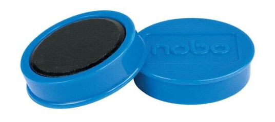 Nobo whiteboard magneter 10 stykk, 20 ark 38mm. Bl Nobo whiteboard magneter 10 stykk, 20 ark 38mm. Bl