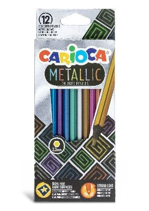 Carioca Metallic colored pencils, 12 pcs 809417 Carioca Metallic colored pencils, 12 pcs 809417