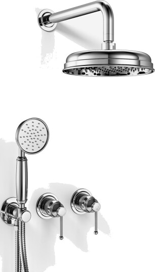 Hassel & Teudt HBR801 S01 Dusjsett Ø21cm Vegg Krom Hassel & Teudt HBR801 S01 Dusjsett Ø21cm Vegg Krom