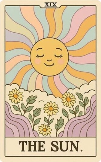 Klistremerke Sol Tarotkort 4 Klistremerker Klistremerke Sol Tarotkort 4 Klistremerker