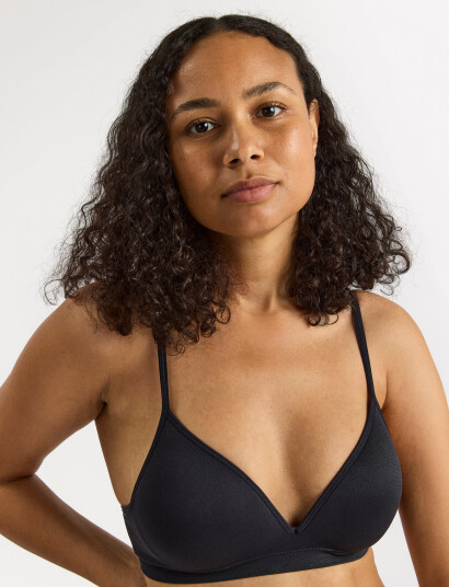 Lindex Bra Soft Seamless Petite Black C x 70