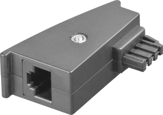 Goobay Telefonadapter Tae F Hann Til Rj 45 Hunn Grå