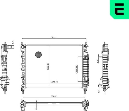 ERA 673027 Radiator motorkjøling