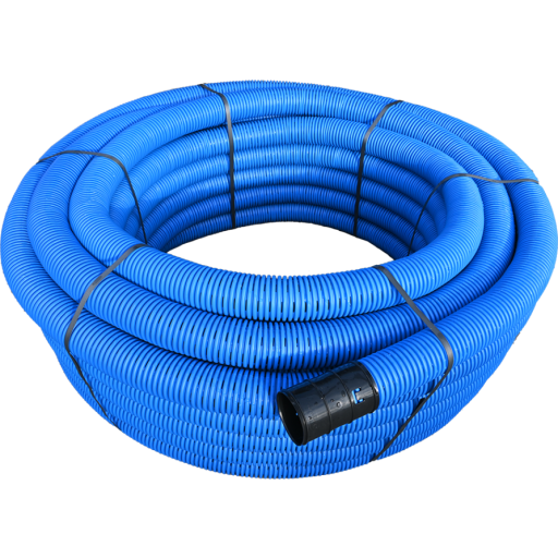 Evodrain 50 Meter Flex Pedreneringsrør 125/107mm Blå Evodrain 50 Meter Flex Pedreneringsrør 125/107mm Blå