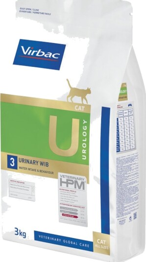 Virbac Tørrfôr Veterinary Hpm Cat Urology Water Intake & Behaviour U3 Sparepakke 2 X 3 kg Virbac Tørrfôr Veterinary Hpm Cat Urology Water Intake & Behaviour U3 Sparepakke 2 X 3 kg