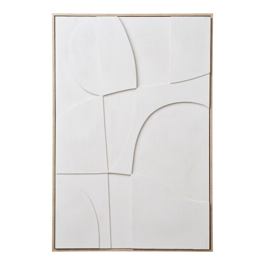 House Nordic Madeline Relief Veggdekorasjon hvit 4981057