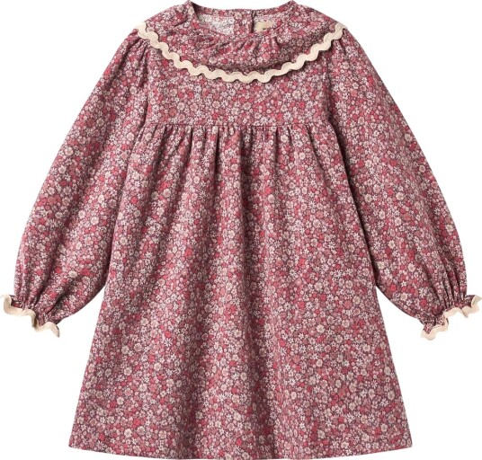 Wheat Kjole Krage Elvira Grape Blomster Wheat 4 år (104) Kjole Beige Bordeaux Grønn Hvit Rød Wheat Kjole Krage Elvira Grape Blomster Wheat 4 år (104) Kjole Beige Bordeaux Grønn Hvit Rød