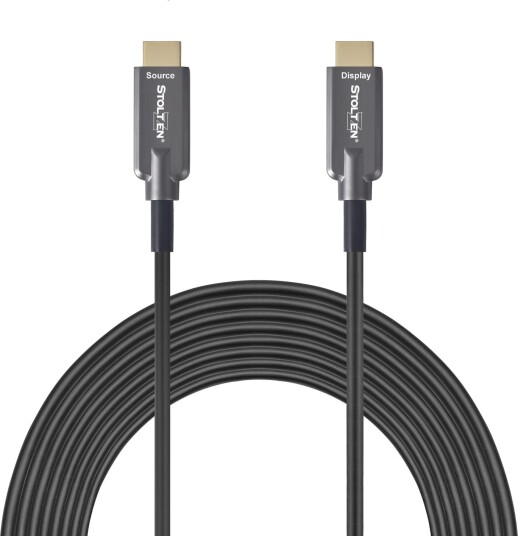 STOLTZEN AOC STEEL HDMI 2.0 4K@60 30 m 18Gbps, Stainless steel and Kevlar armor