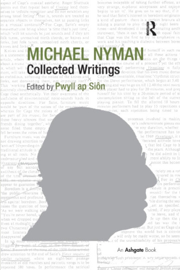 Siôn, Pwyll ap Michael Nyman: Collected Writings (1138255866)