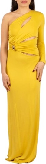 Elisabetta Franchi Dame Kjoler Gul XS,