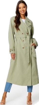 Pieces Taya LS Trenchcoat Tea XS