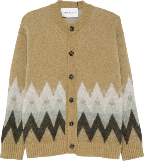 Amaránto Herre Strikkevarer Beige L,
