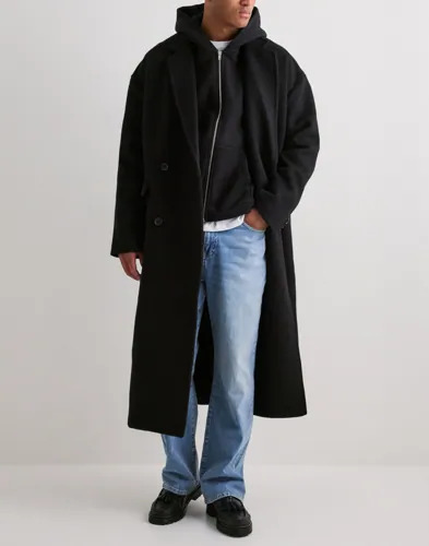 Que Sera Sera Owen Oversize Wool Coat Frakker Svart