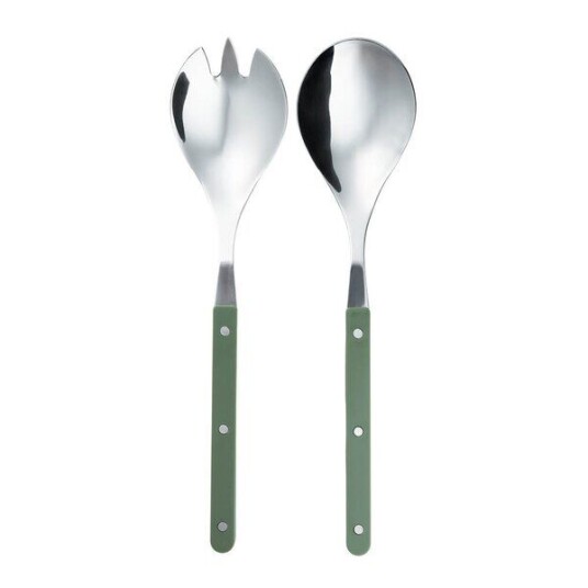 Stiernholm Prima Verde salatbestikk 28,5 cm stål/grønn Stiernholm Prima Verde salatbestikk 28,5 cm stål/grønn