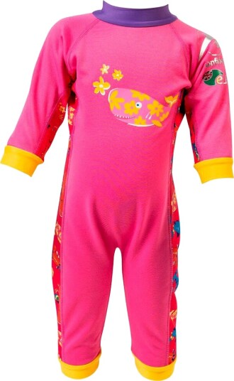 Konfidence SPLASHY™ UV-drakt baby - 3-6 mnd Rosa motiv